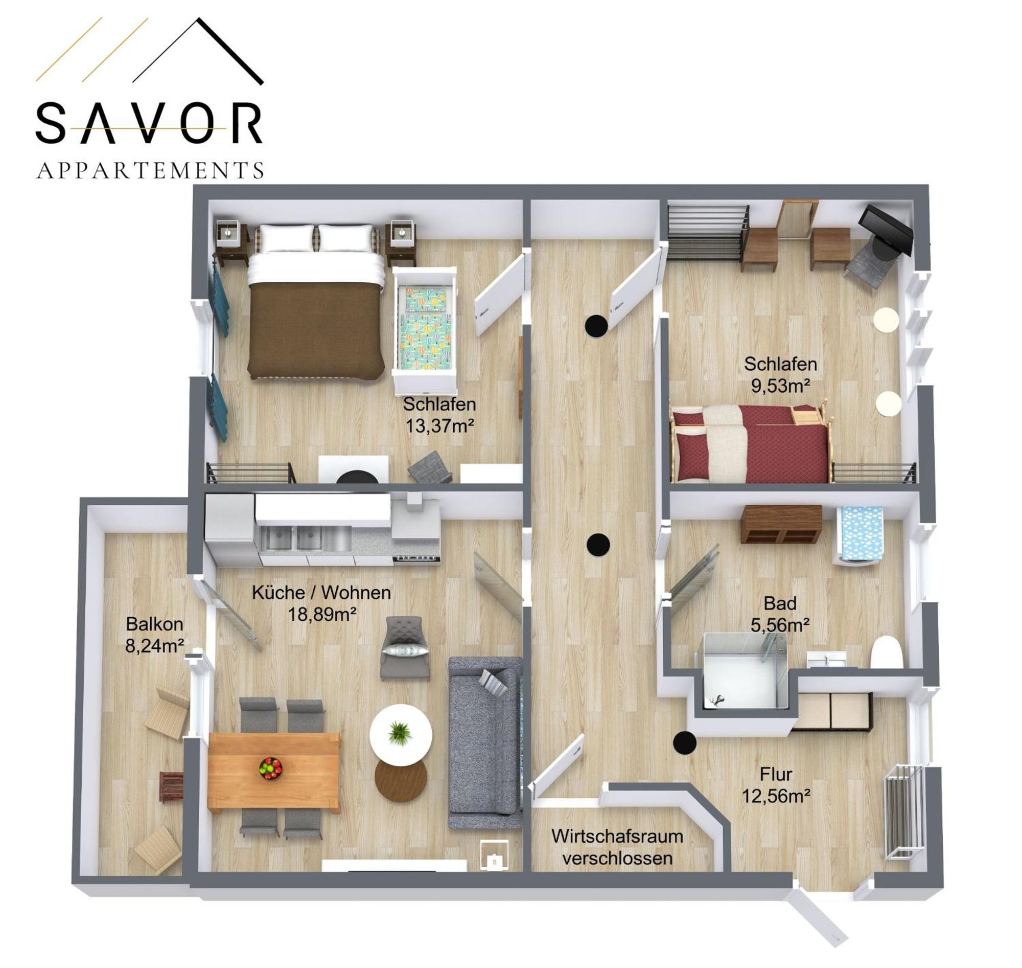 Savor Appartement 5 Personen 2 Schlafzimmer Babybett Netflix Balkon Zentrum Bautzen Esterno foto
